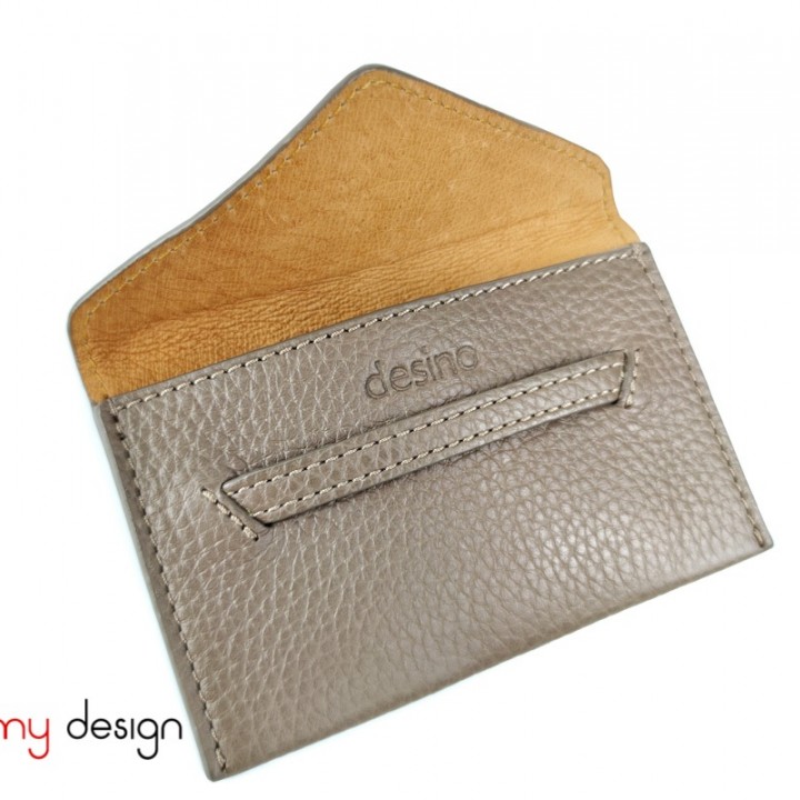 Brown envelope-shaped namecard wallet